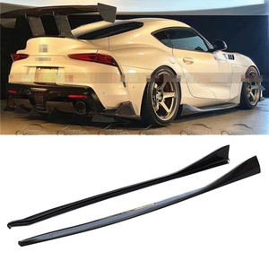 สเกิร์ตข้างคาร์บอนไฟเบอร์ทรง VRS พร้อมลิ้นสปอยเลอร์สำหรับ Toyota Supra A90 MK5 ปี 2021 ขึ้นไป - Product Image 2