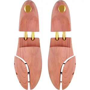 Eco friendly cheap cedar adjustable wooden shoe tree comfort shoes for men and women shoe stretcher wood