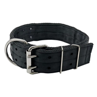 Collier pour chien réglable à double rangée, design personnalisé Muker, luxe, pour grands Pitbulls, rubans solides, chasse en plein air, toutes saisons, polyester