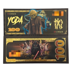 ¡Grandes Ofertas! Nueva Billeta de <span class=keywords><strong>100</strong></span> <span class=keywords><strong>Dólares</strong></span> de STAR WARS 3, Modelo América 13, Bañada en Oro de 24k, para Colección - Product Image 6