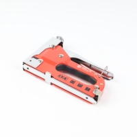 Pistola grapadora manual industrial 3 en 1 de alta resistencia Butifow Fast Track para bricolaje, con grapas de acero A3 U/T/N para tapicería, techos, madera/metal