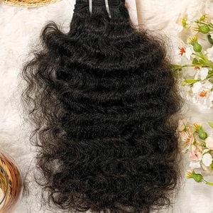 Extensiones de Cabello Humano Rizado Indio Virgen de Alta Calidad, Doble Trama, Naturales, para Mujeres, Estilismo de Salón - Product Image 1
