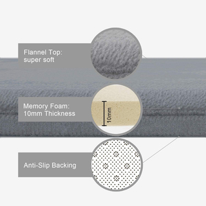 Tappetino da <span class=keywords><strong>Bagno</strong></span> in Memory Foam <span class=keywords><strong>Lavabile</strong></span> in Lavatrice, Antiscivolo, Super Assorbente, Morbido <span class=keywords><strong>Tappeto</strong></span> in Velluto per <span class=keywords><strong>Bagno</strong></span> - Product Image 2