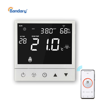 Contrôleur de chauffage par le sol électrique WiFi Tuya Thermostat Modbus sans fil à écran tactile LCD pour HVAC