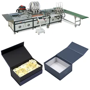 Automatic Drilling And Magnet Pasting Machine for Book Type Gift Boxes