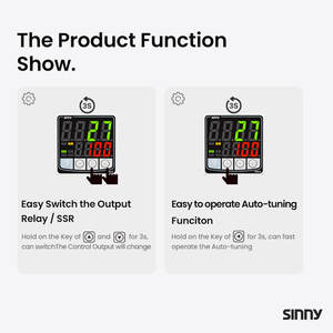 Termostato Sinny TX4 de Alta Precisão 48*96 K J Entrada Relé SSR Garante Controle Preciso e Responsivo Lógica Programável - Product Image 5