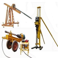 Foreuse hydraulique de puits ouverts pour soutien de pente, entraînée par une pelle hydraulique, avec roulement, profondeur maximale 100 m