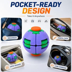 Jouet anti-stress rotatif 3D imprimé, balle de massage, fidget spinner, soulage l'anxiété, jouets en plastique colorés pour enfants et adultes, vente chaude - Product Image 3