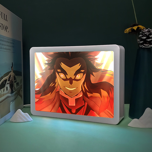 Articles cadeaux lumineux d'anime personnalisés Figurine d'action d'anime Boîte à lumière Style manga japonais <span class=keywords><strong>Lampe</strong></span> de nuit LED pour chambre d'enfant - Product Image 4
