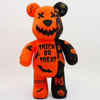Costume de mascotte gonflable Ours Violent au design Graffiti pour fêtes d'Halloween et présentoirs de magasin