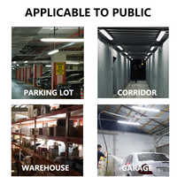 Lumière linéaire LED à détecteur de mouvement par micro-ondes pour parking et garage, 18W/24W/36W, 4 pieds, 1200 mm, tube lumineux, 6000K, IP44, 2 ans de garantie CE