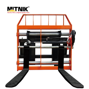 Attache pour chargeuse compacte MITNIK série <span class=keywords><strong>411</strong></span>, fourches à distance réglable, déplacement latéral, fourches latérales, pompe, meilleure qualité - Product Image 4