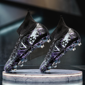 Zapatos de Fútbol Unisex para Niños, Suela TF para Césped Artificial, Transpirables, para Entrenamiento, Diseño de Partido de Fútbol Mundial - Product Image 5