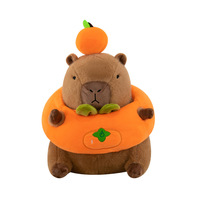 Peluche géante personnalisée Capybara Capibala Persimmon, jouet en peluche doux avec rembourrage en coton PP, fourrure longue, vente en gros