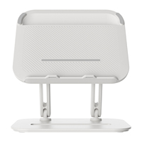 Support pliable en plastique pour ordinateur portable et tablette avec ventilateur intégré, compatible iPad, réglable, moulage privé, ODM, OEM
