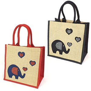 Gran decorar Vintage bolsos Animal lindo línea de arpillera de <span class=keywords><strong>yute</strong></span> bolsas para bodas - Product Image 4