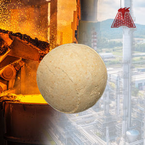 כדורי קרמיקה עמידים באש בצפיפות גבוהה, 70% אלומינה, 1580-1770 מעלות צלזיוס, כדורים עמידים בחום לתנורים תעשייתיים - Product Image 1