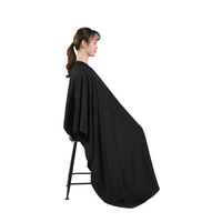 Cape de coiffure 100% polyester avec logo personnalisé Capes de coiffure pour barbiers Cape de salon