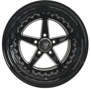 Rueda de Arrastre 15X7.0 5X114.3 ET0 Espacio Trasero 4.0 Pulgadas Ruedas de Aleación Autodrag <span class=keywords><strong>Convo</strong></span> Pro Negro CNC Race Master - Product Image 6