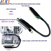 90 Degrés PCI-E 5.0 16X à X16 Carte Graphique Riser Câble GEN5 40CM 50CM 60CM 80CM pour A10 A40 H100 L40S RTX6000 Ada AI Serveur