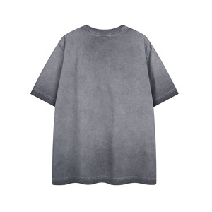 Wholesale High Quality Summer New Vintage Streetwear Heavyweight <b>Washed</b> Colorful Print Short Sleeve T-Shirt for <b>Men</b> - Product Image 3