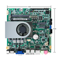 HISWISER Motherboard ITX Terintegrasi Baru dengan CPU Intel Core I5-6200U, 2 Slot DDR3 (Maks 32GB), Mendukung M.2 PCIe/NVMe SATA SSD untuk Desktop