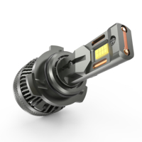 Phare LED CN360 2024 Nouveau Design H7 H4 H8 H1 9005 12V 3570 Chipset 55W avec Ventilateur 9006 pour Voiture et Camion