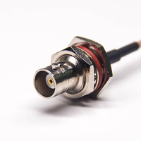 Connecteur femelle BNC vers type de câble mâle R/A N 90 degrés 50Ohm étanche avec RG316 RG142