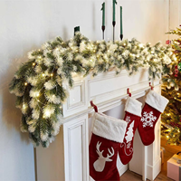 Realistische Künstliche Weihnachts-Tannengirlande aus Zeder und Zypresse zum Aufhängen für Innenräume und Hochzeitsdekoration zum Günstigen Fabrikpreis