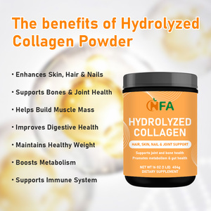 Hydrolyzed Collagen Powder 16 OZ 454g Hair Skin Nail Joint Support Dietary Supplement - Product Image 4