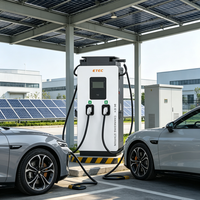 Chargeur rapide DC pour véhicules électriques ETEC EKDC2 60-240kW, sur pied, double connecteur CCS1 CCS2 GB/T CHAdeMO, OCPP 1.6J, IP54, IK10, certifié TUV CE