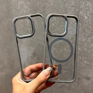 Funda Protectora con Carga Inalámbrica <span class=keywords><strong>3</strong></span> en 1, Diseño Sencillo, Escudo Dorado, Magnética, para Teléfono - Product Image 2