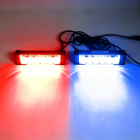 Feu de signalisation d'urgence LED 6W à télécommande 1 à 2, montage sur grille, boîtier en alliage d'aluminium, 3 couleurs, clignotant
