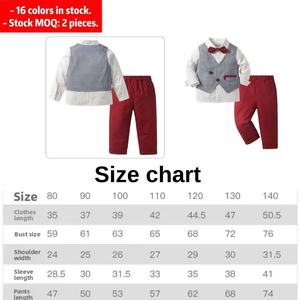 Completo Abito Formale da Bambino Tre Pezzi Stile Gentiluomo per Natale e Cerimonie - Nuova Collezione Moda Bambini 2026 - Product Image 3