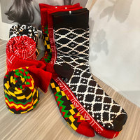 Chaussettes imprimées tendance en tricot, style africain, nouveauté, vente chaude