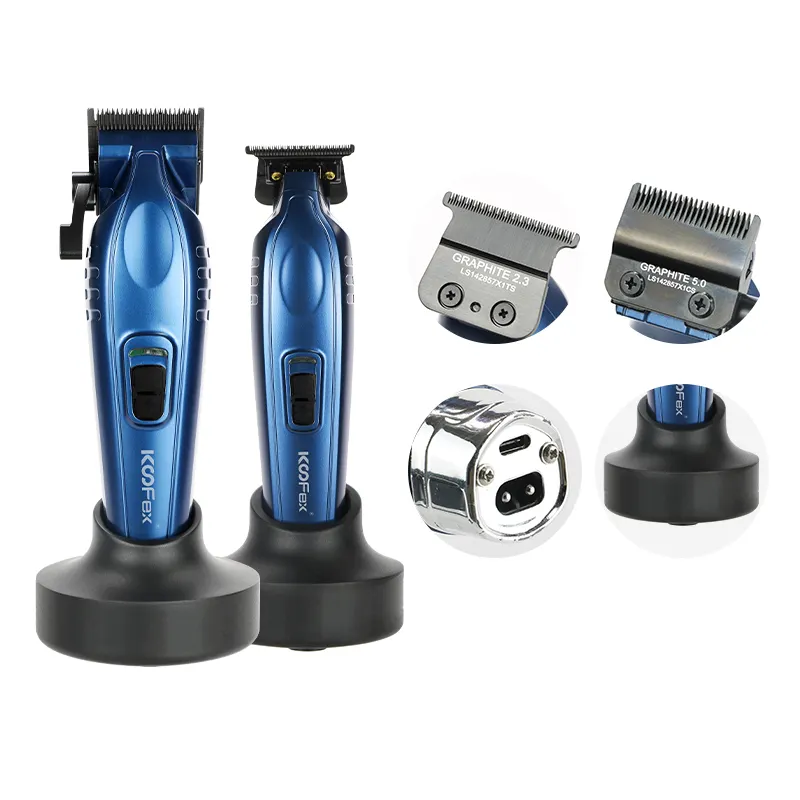 KooFex-Tondeuse et tondeuse à cheveux rechargeable haute puissance avec moteur BLDC USB et support pour hommes