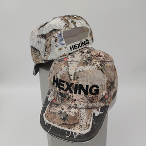 Premium <span class=keywords><strong>Luxe</strong></span> Vente en gros Usine OEM Personnalisé Sport Pêche Chasse Extérieur Forêt Camouflage A Frame 6 Panel Country Dad Cap Hat - Product Image 3