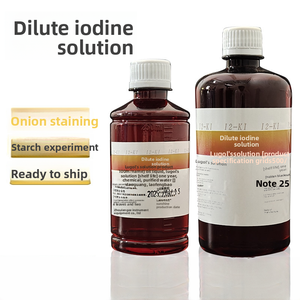 Solución de Yodo 100ml / 250ml / 500ml para Experimentos Biológicos con Almidón <span class=keywords><strong>en</strong></span> la Escuela Secundaria, Experimento de Coloración del Epidermis de <span class=keywords><strong>Cebolla</strong></span> - Product Image 1