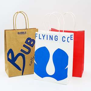 Bolsa de Papel Kraft para Tienda de Ropa, Bolsa de Regalo, Bolsa de Papel para Café, Leche y Té al por Mayor, Impresión de Logotipo - Product Image 3