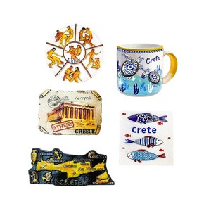 Imanes de Resina 3D de Grecia, Creta y Atenas, Recuerdos de Mitología Griega y Lugares Emblemáticos para Regalos de Viaje - Product Image 1