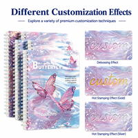 Carnet de gribouillage personnalisé pour enfants, pages intérieures personnalisables avec dorure à chaud, coins arrondis, carnet cadeau