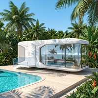 Tiny House Capsule House Luxury Modern Modular Home Prefab House Eco-Friendly Waterproof ADU Backyard Shed Hotel Villa
