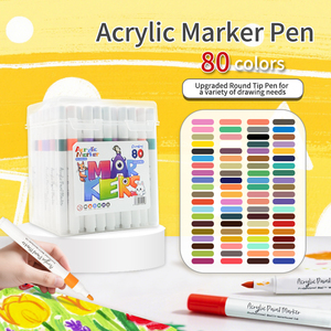 Maxwri มาร์กเกอร์24/36/60/80/120สีปากกามาร์กเกอร์ศิลปะชุดปากกาแปรงสำหรับวาดมังงะดีไซน์ส่ง - Product Image 1