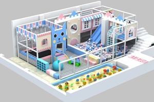 Terrains de jeux intérieurs modulaires de nouvelle conception pour enfants Équipement de jeu souple Équipement de jeu pour enfants - Product Image 4