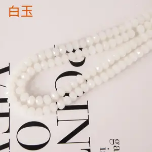 JC Crystal Factory Cheap Price 1/2/3/4/6/8/10/12mm Faceted Crystal Tyre Beads Rondelle Glass Beads For Jewelry Making