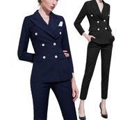 Robe décontractée deux pièces Vestes professionnelles pour femmes Cardigan Blazers Jupe d'hiver Ensembles Tweed Costumes pour