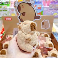 Nouvelle Peluche Créative Capybara à Queue Mobile, Mignonne, Pendentif de Sac Anti-Stress LinKong 10CM, Cadeau Unisexe pour Enfants