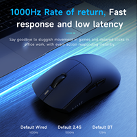 Souris de jeu filaire AJAZZ AJ139P V3 MC, 2.4G BT Tri Mode, corps léger 69G, 24000 DPI, capteur PAW3311, batterie 800 mAh, RGB