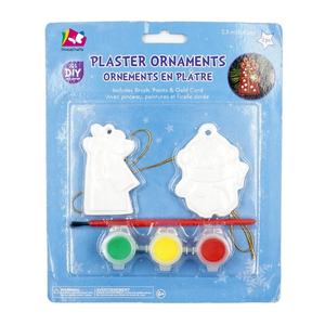 Set di ornamenti natalizi fai <span class=keywords><strong>da</strong></span> te e artigianali personalizzabili <span class=keywords><strong>da</strong></span> disegno per bambini in gesso dipinto <span class=keywords><strong>da</strong></span> soli - Product Image 1