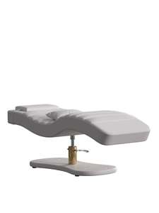 Table de massage pliable et réglable pour cils, fauteuil de spa et de salon de beauté, lit de soin facial rose incurvé, personnalisé en usine - Product Image 5